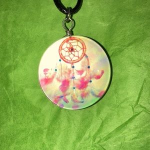 Dreamcatcher Acrylic Cabachon Necklace! New!